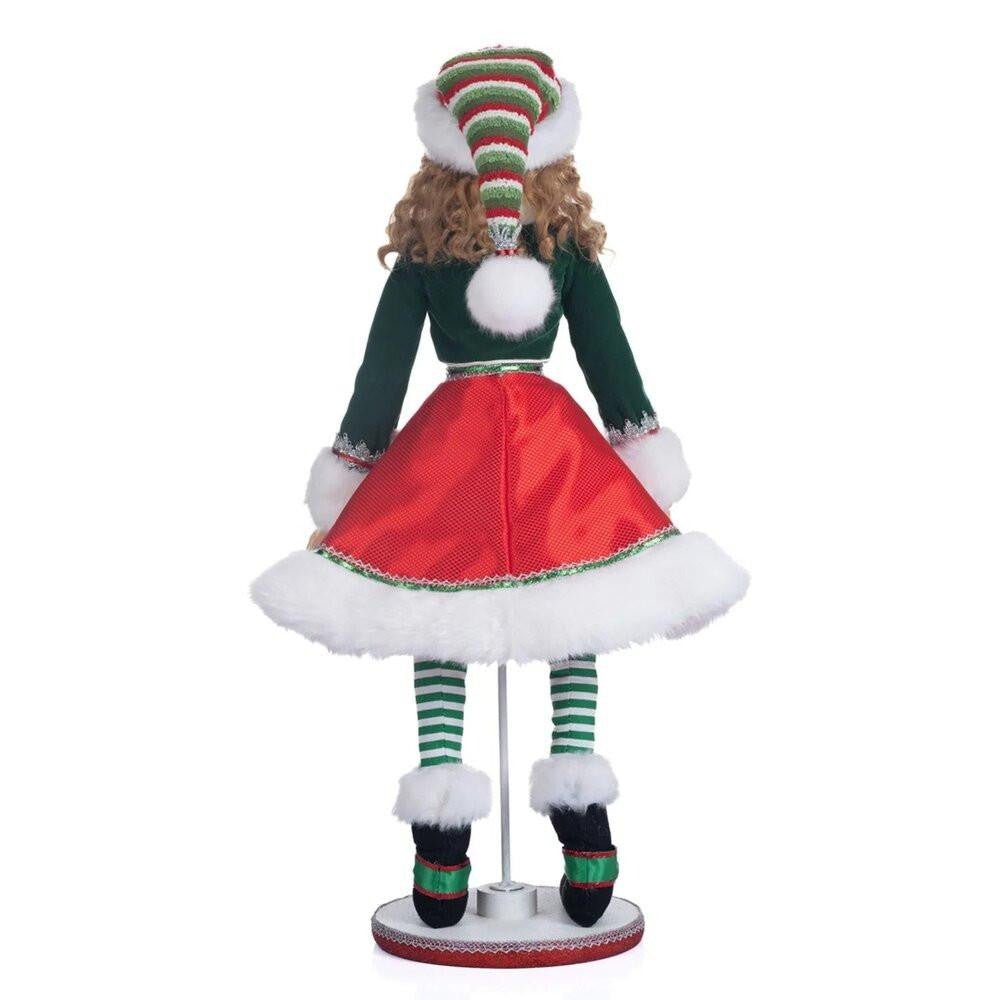 Katherine's Collection Christmas - Peppermint Palace - Mint The Elf Girl Doll - 67cm