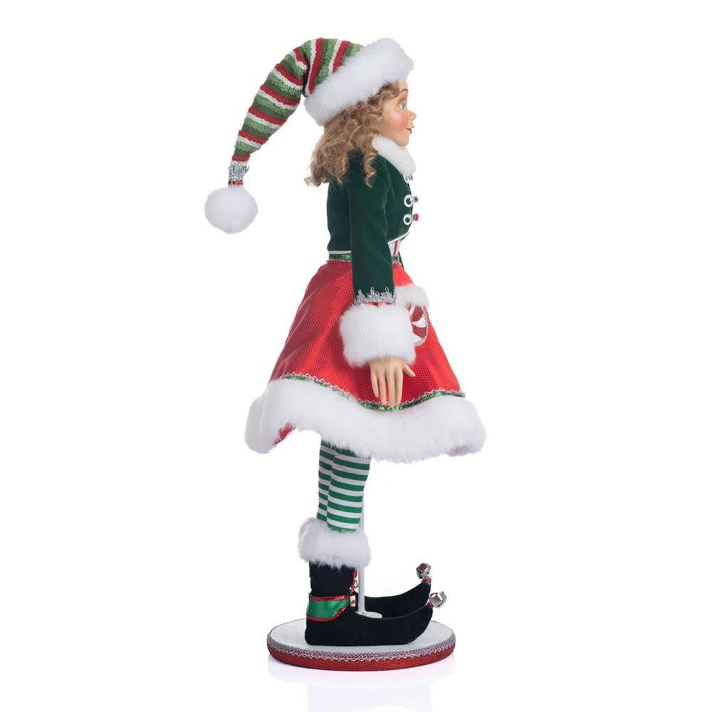 Katherine's Collection Christmas - Peppermint Palace - Mint The Elf Girl Doll - 67cm