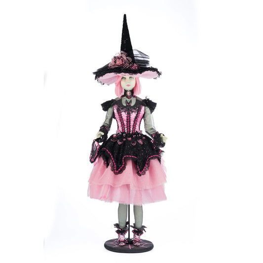 Katherine's Collection Halloween - Pink Panic Possession - Rosalie Blackthorn Witch Doll - 105cm