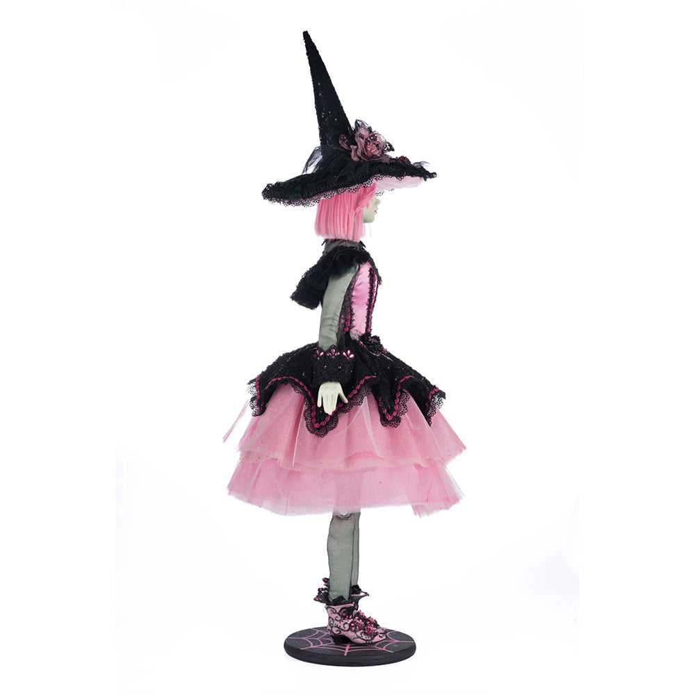 Katherine's Collection Halloween - Pink Panic Possession - Rosalie Blackthorn Witch Doll - 105cm