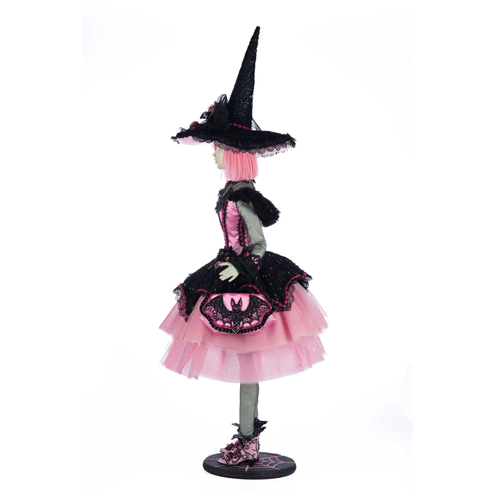 Katherine's Collection Halloween - Pink Panic Possession - Rosalie Blackthorn Witch Doll - 105cm