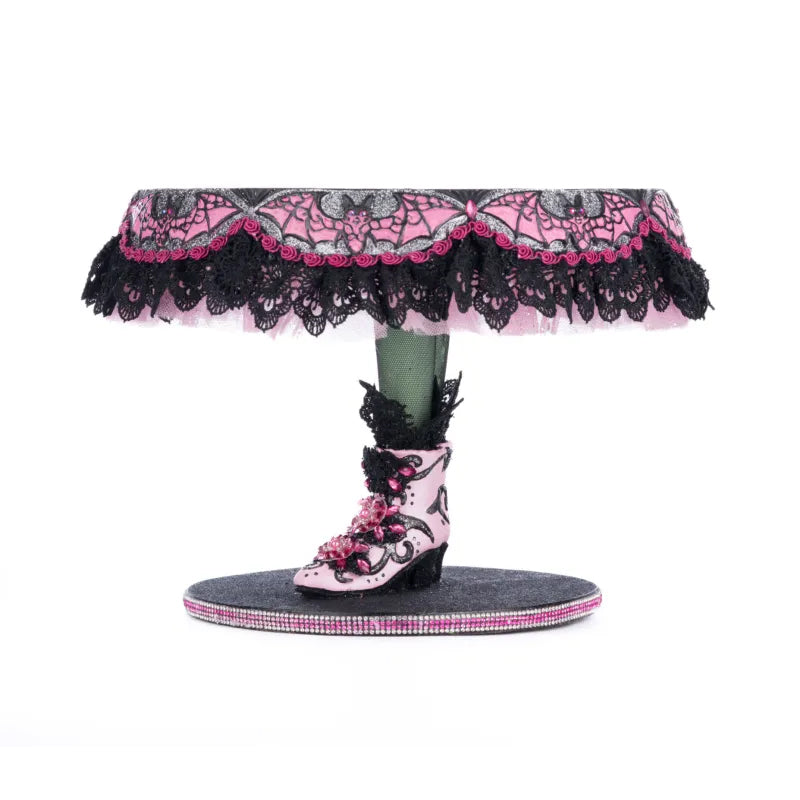Katherine's Collection Halloween - Pink Panic Possession - Witch Boots Cake Plate Stand - 32cm