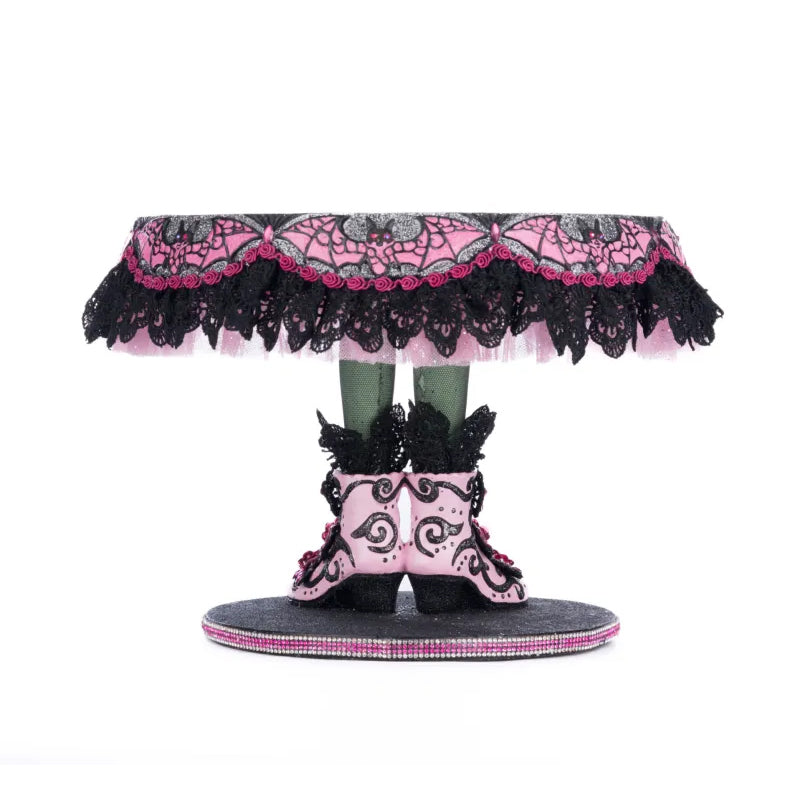 Katherine's Collection Halloween - Pink Panic Possession - Witch Boots Cake Plate Stand - 32cm
