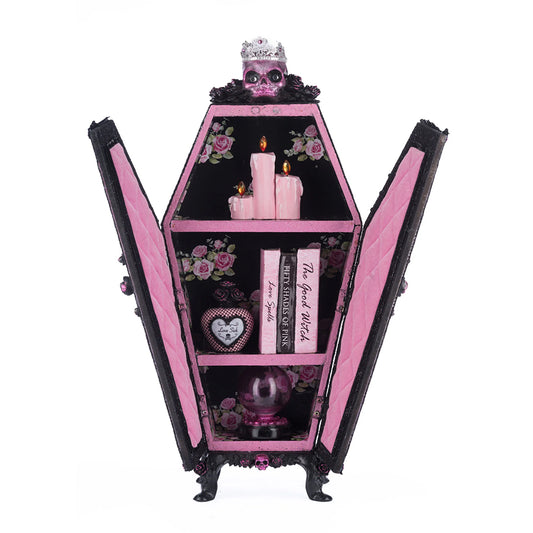Katherine's Collection Halloween - Pink Panic Possession - Coffin Cabinet Menagerie - 53cm