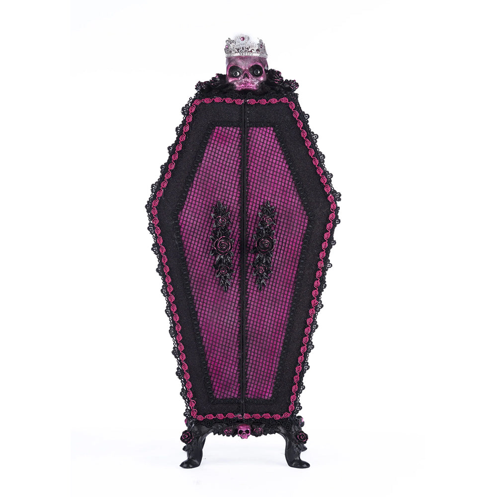 Katherine's Collection Halloween - Pink Panic Possession - Coffin Cabinet Menagerie - 53cm