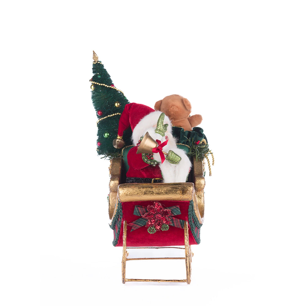 Katherine's Collection Christmas - Holiday Magic - Santa Table Top Sleigh - 37cm