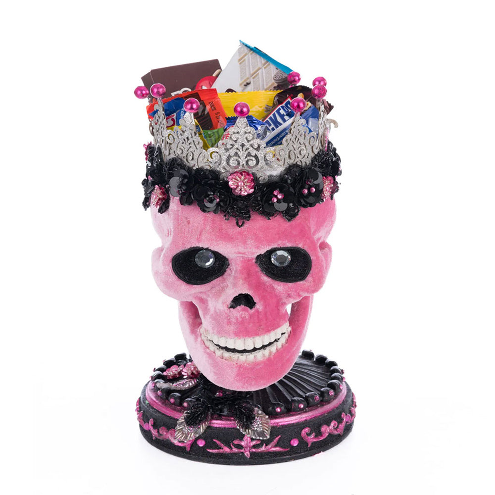 Katherine's Collection Halloween - Pink Panic Possession - Skull Trinket Box - 32cm