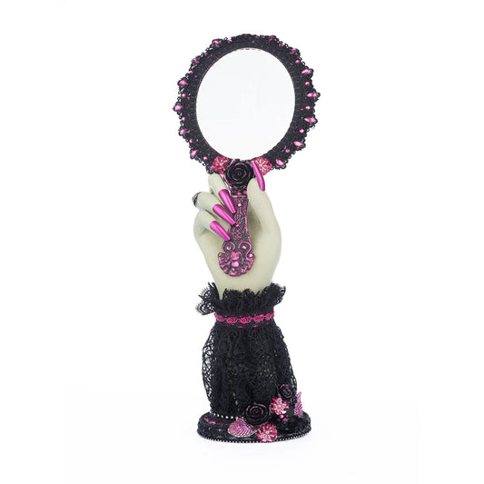 Katherine's Collection Halloween - Pink Panic Possession - Hand Held Mirror - 42cm
