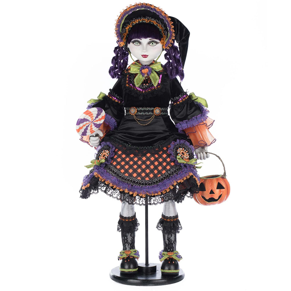 Katherine's Collection Halloween - Ghoulish Gathering - Poppy Broomson Doll - 79cm