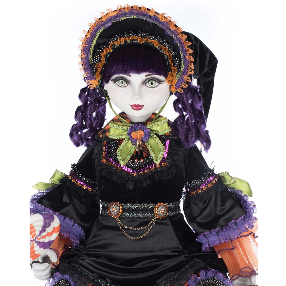 Katherine's Collection Halloween - Ghoulish Gathering - Poppy Broomson Doll - 79cm