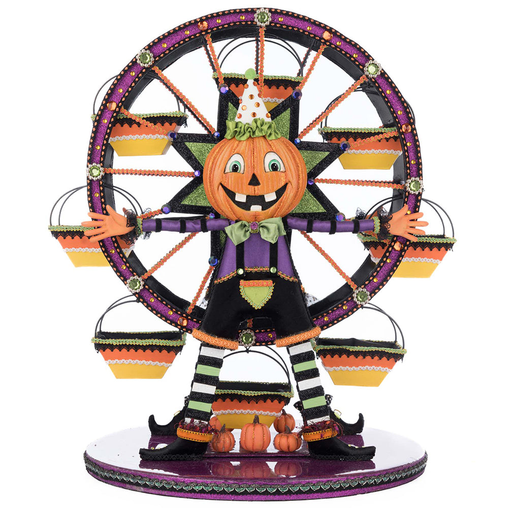 Katherine's Collection Halloween - Ghoulish Gathering - Pumpkin Ferris Wheel Cupcake Holder - 53cm
