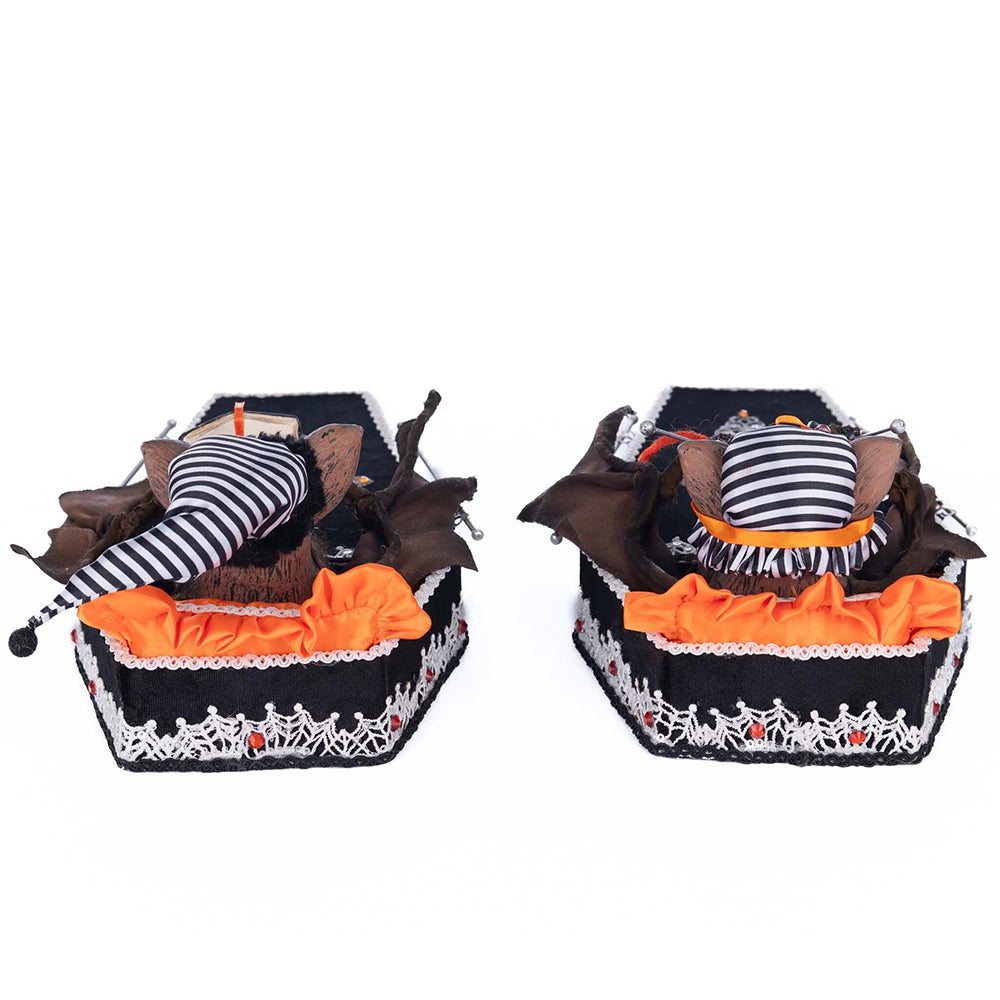 Katherine's Collection Halloween - The Macabre Family - Bedtime with the Batsons - set of 2 - 36cm