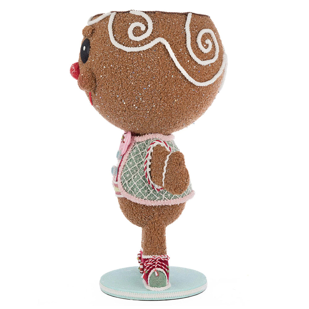 Katherine's Collection Kerst - Sweet Delights - Stick E. Sweet Gingerbread Boy Candy Container - 60cm