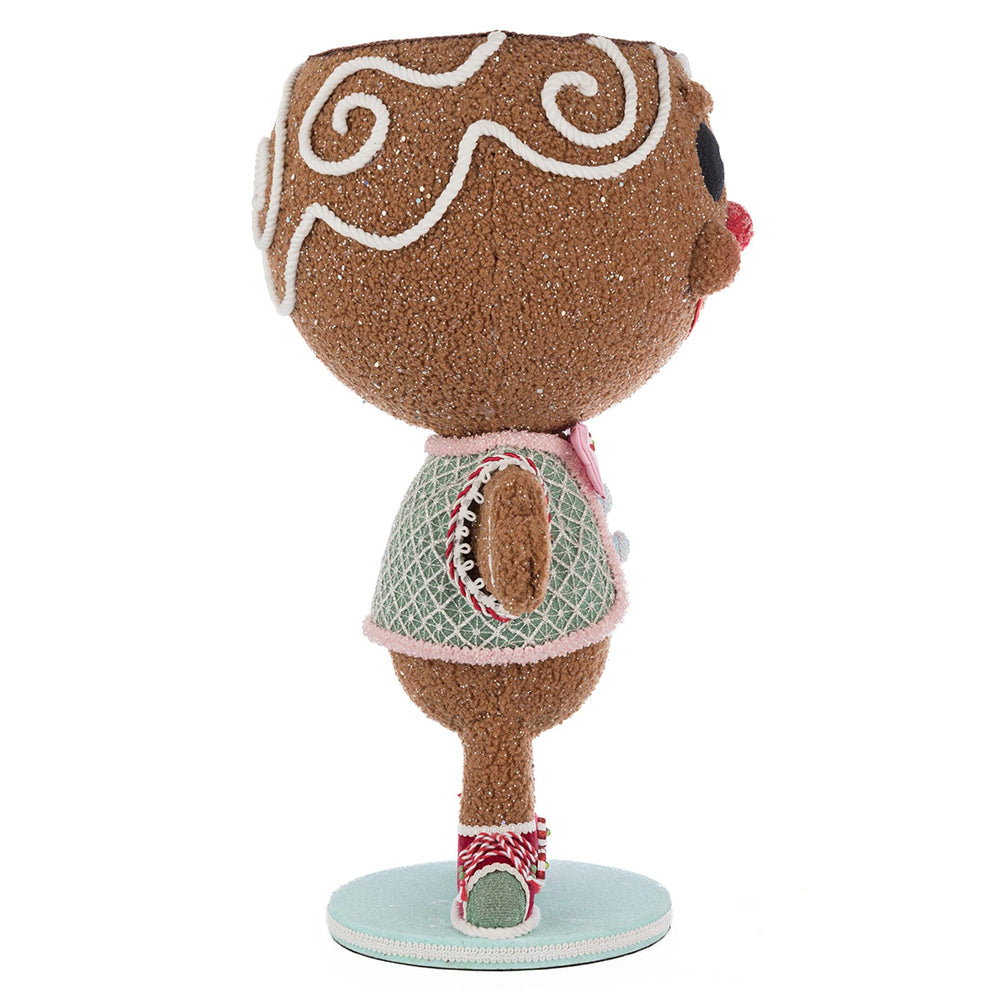 Katherine's Collection Kerst - Sweet Delights - Stick E. Sweet Gingerbread Boy Candy Container - 60cm