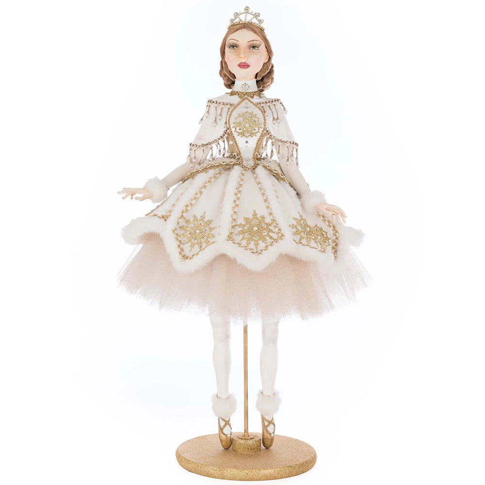 Katherine's Collection Christmas - Bells of Brilliance - Gwendolyn Golden Ballerina Doll - 71cm