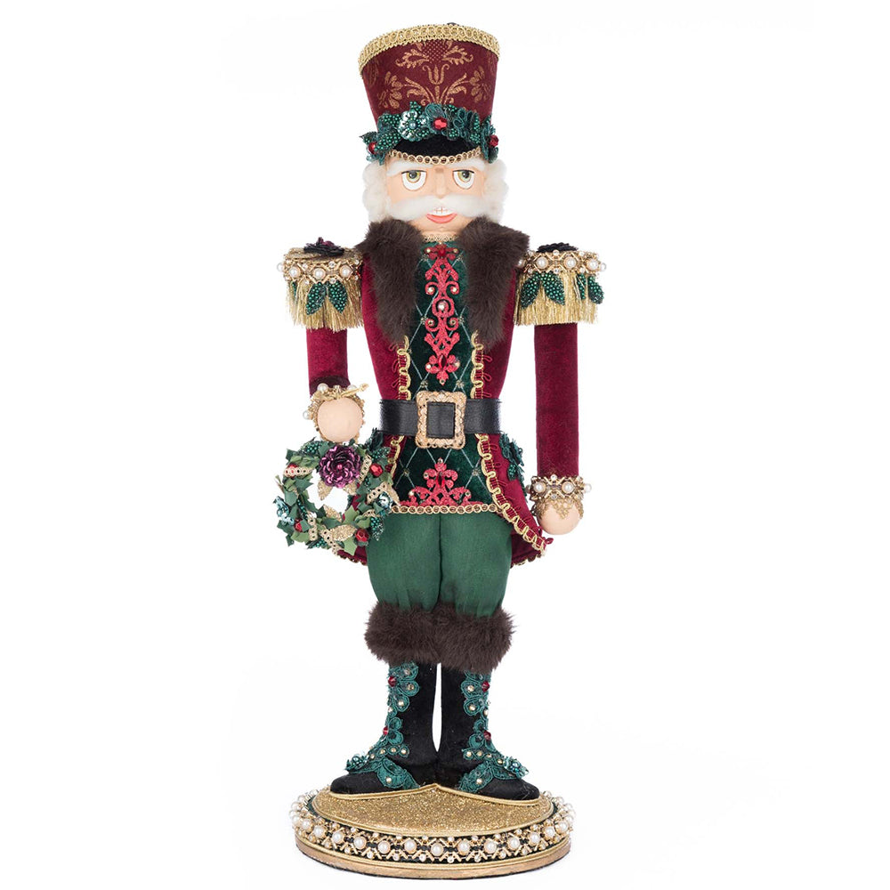 Katherine's Collection Kerst - Winter Balsam and Berry - General James Juniper Nutcracker Tabletop - 47cm