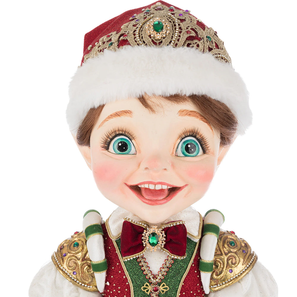 Katherine's Collection Kerst - Royal Christmas Ball - William Wintersnap Doll - 67cm