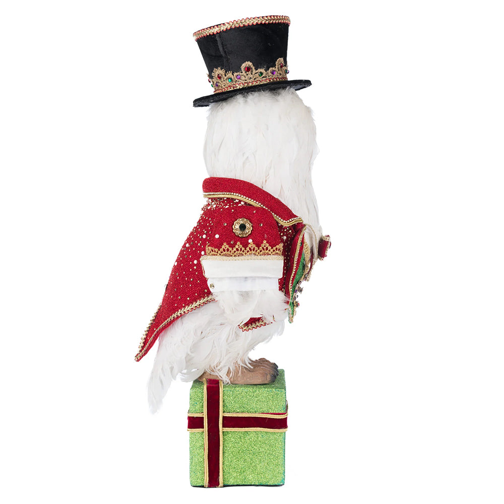 Katherine's Collection Christmas - Royal Christmas Ball - Owl Tabletop - 50cm