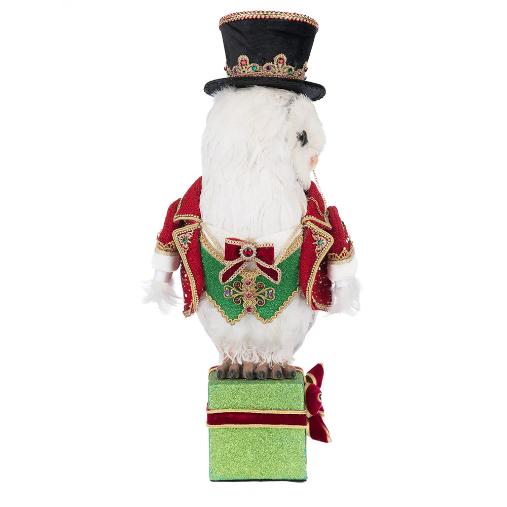 Katherine's Collection Christmas - Royal Christmas Ball - Owl Tabletop - 50cm