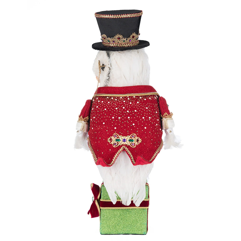 Katherine's Collection Christmas - Royal Christmas Ball - Owl Tabletop - 50cm