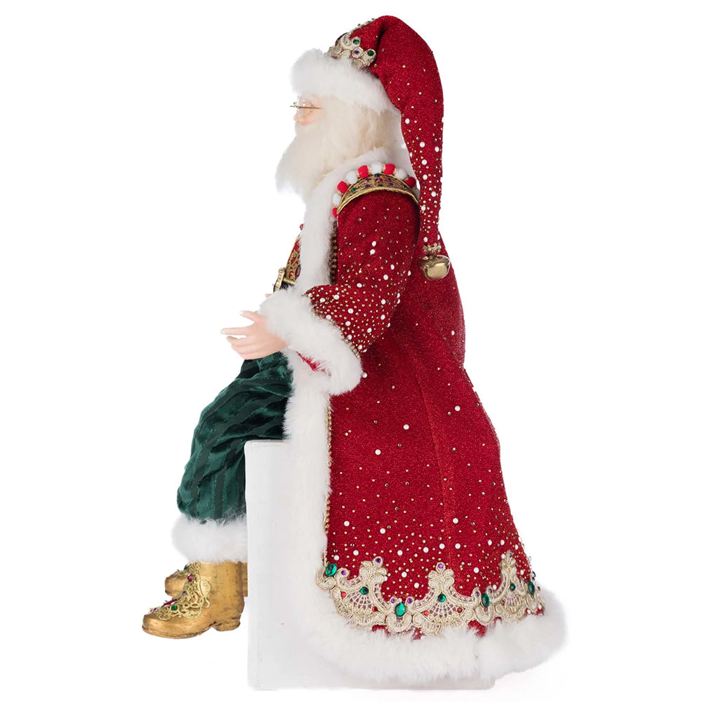 Katherine's Collection Christmas - Royal Christmas Ball - King Christian Claus Doll - 60cm