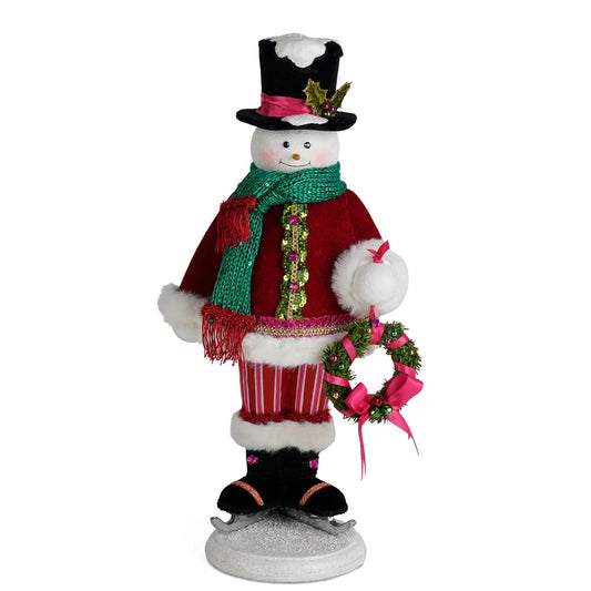 Katherine's Collection Christmas - Merry and Magnificent Christmas - Sir Casper Cashew Snowman - 42cm