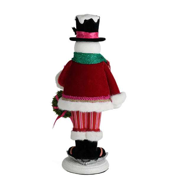 Katherine's Collection Kerst - Merry and Magnificent Christmas - Sir Casper Cashew Snowman - 42cm