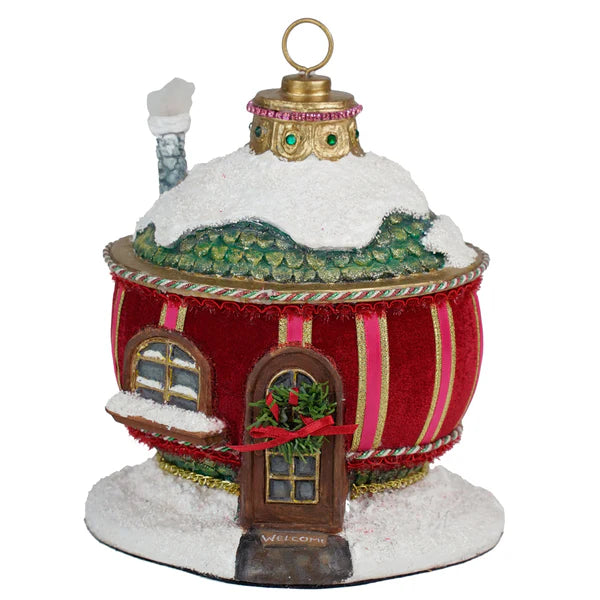 Katherine's Collection Christmas - Merry and Magnificent Christmas - Ornament House Tabletop - 22cm
