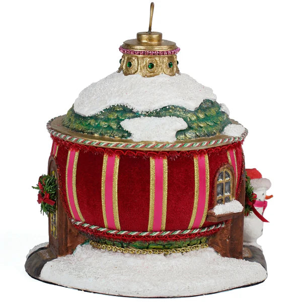 Katherine's Collection Christmas - Merry and Magnificent Christmas - Ornament House Tabletop - 22cm