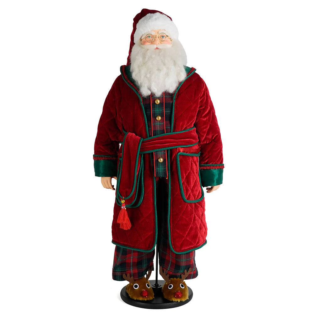 Katherine's Collection Christmas - Merry and Magnificent Christmas - Santa in PJs - 87cm