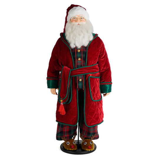 Katherine's Collection Christmas - Merry and Magnificent Christmas - Santa in PJs - 87cm