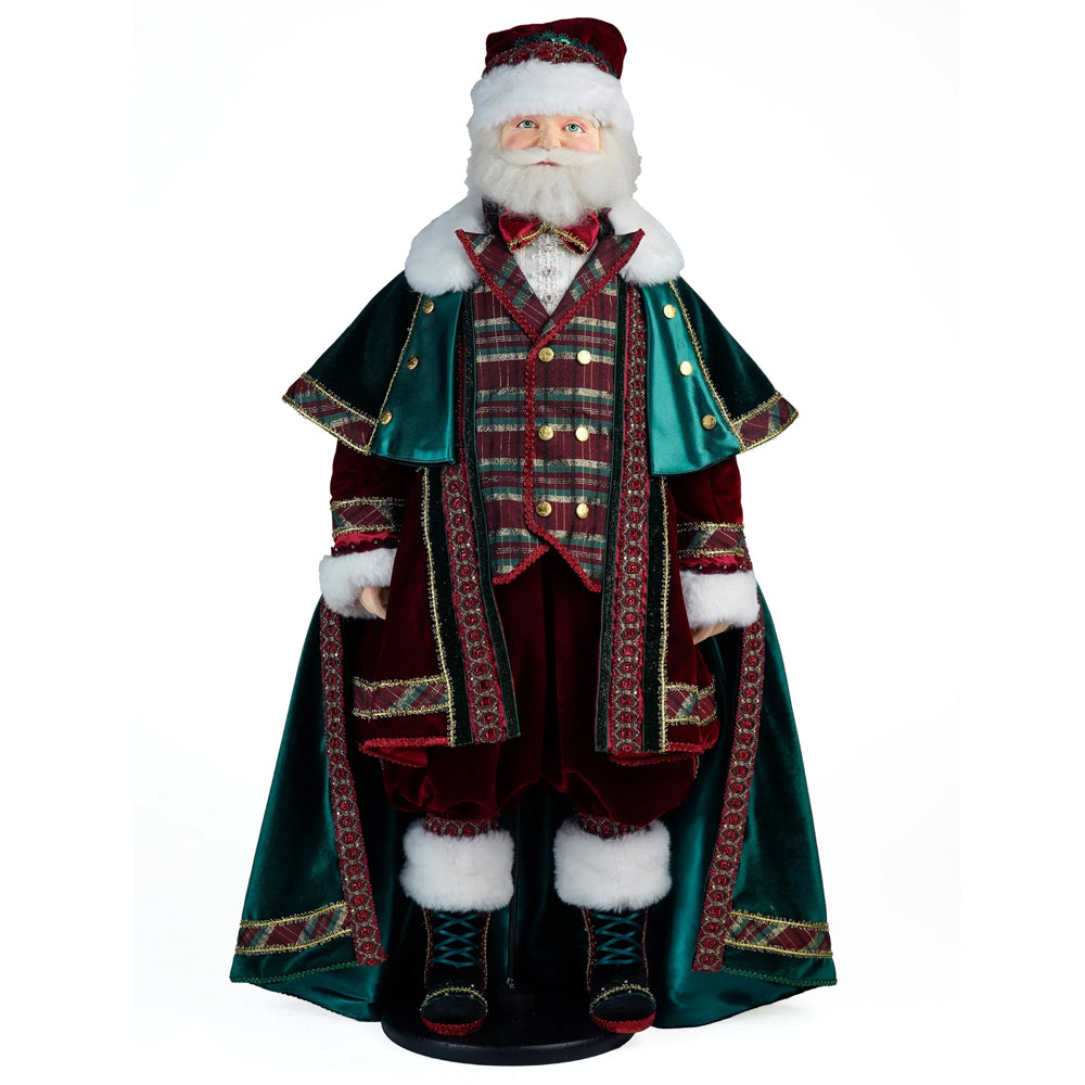 Katherine's Collection Christmas - Timeless Tidings - Christopher Tidings Santa Doll - 90cm