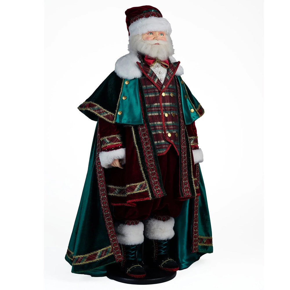 Katherine's Collection Christmas - Timeless Tidings - Christopher Tidings Santa Doll - 90cm