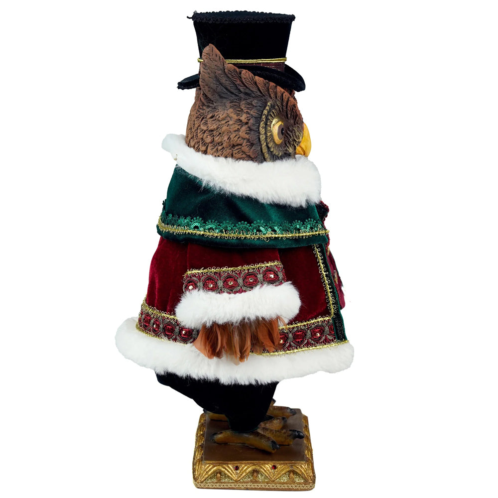 Katherine's Collection Kerst - Timeless Tidings - Mr Hoot Owl Tabletop - 43cm