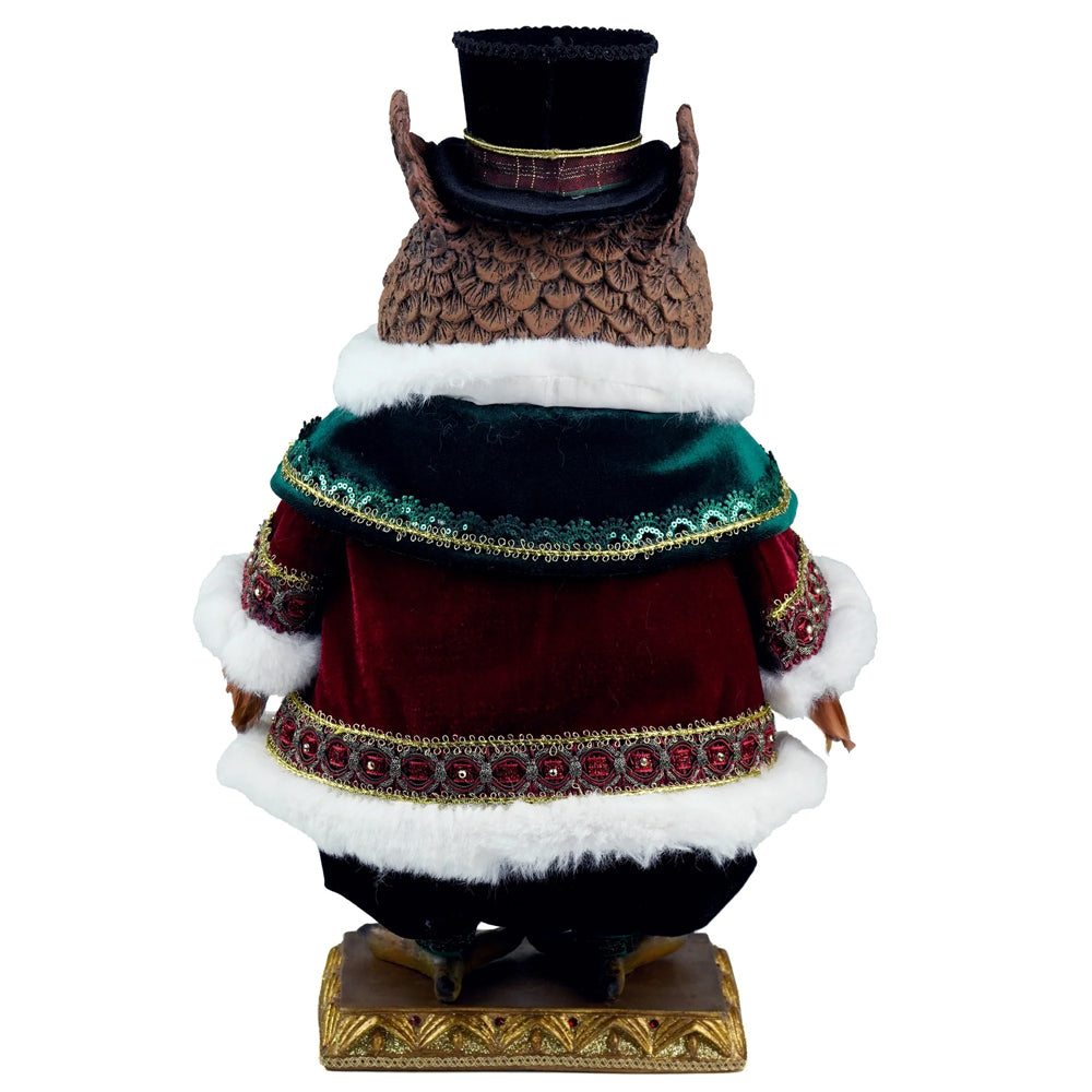 Katherine's Collection Kerst - Timeless Tidings - Mr Hoot Owl Tabletop - 43cm