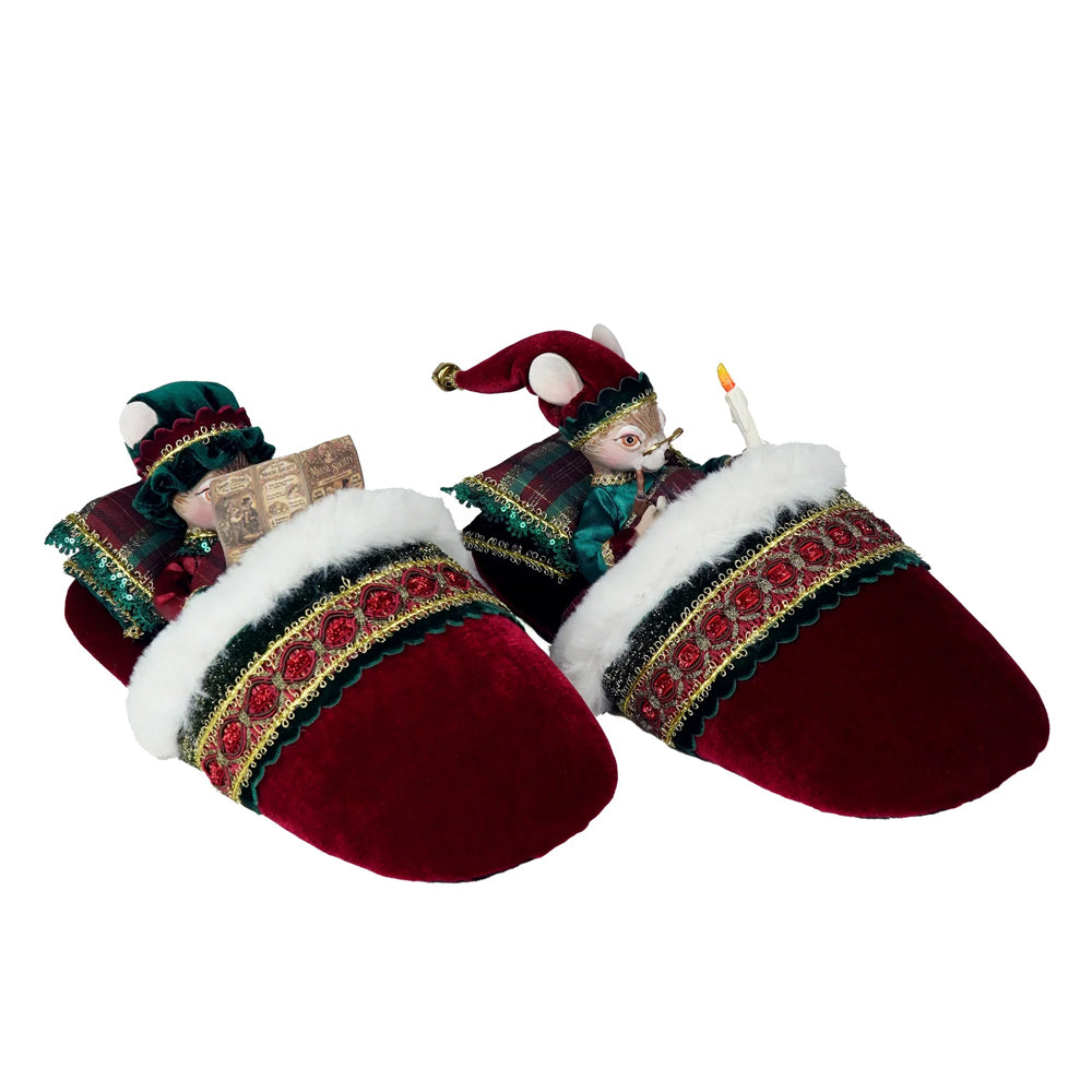Katherine's Collection Kerst - Timeless Tidings - Mr and Mrs Fromage - set of 2 - 32cm