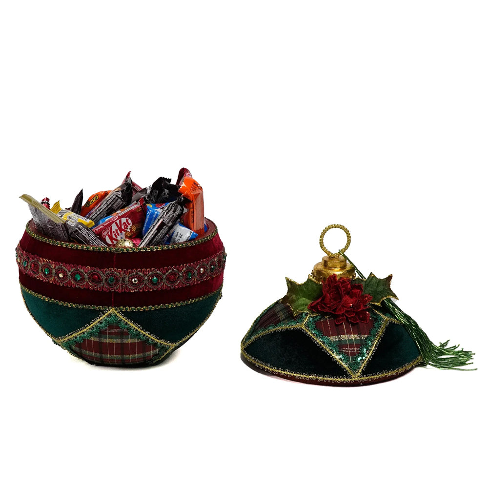 Katherine's Collection Kerst - Timeless Tidings - Ornament Candy Container - 32cm