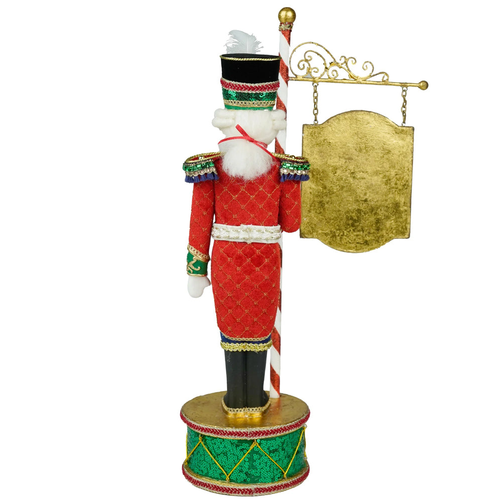 Katherine's Collection Christmas - Toy Soldier - Nutcracker with Sign - 46cm