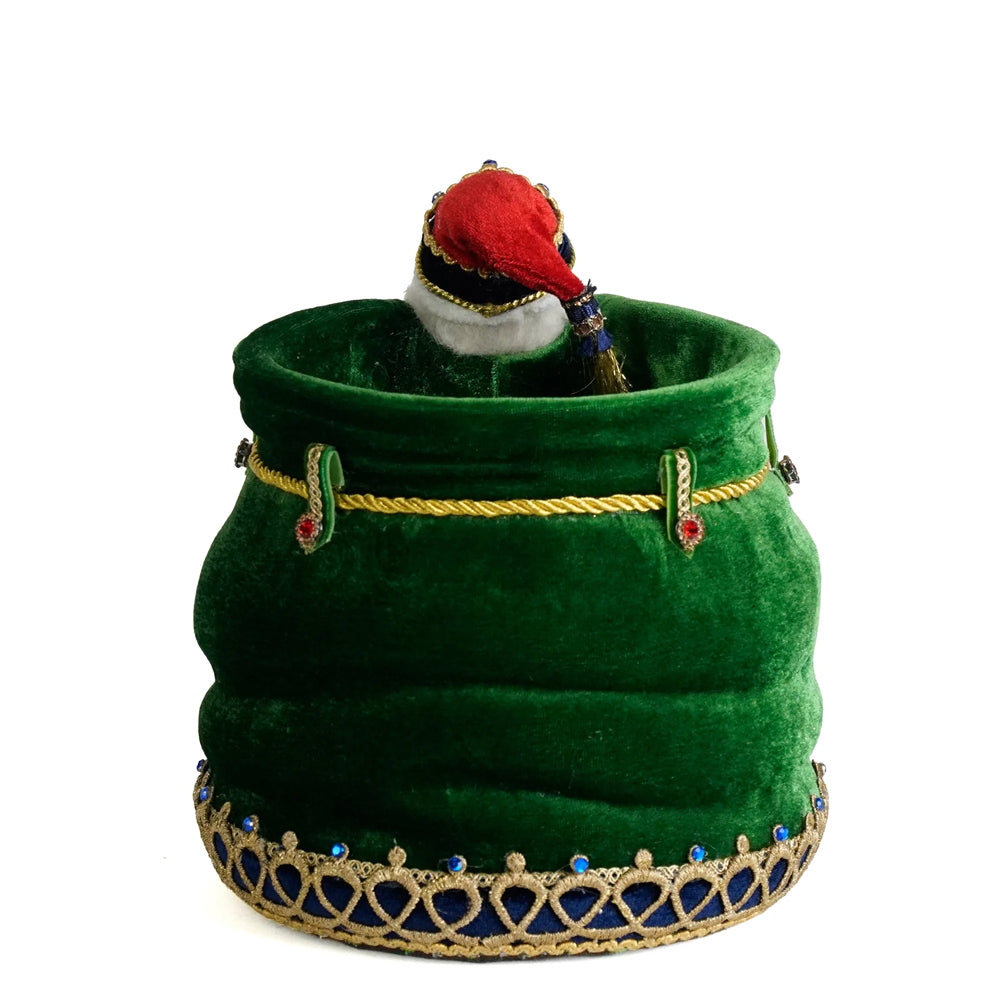 Katherine's Collection Kerst - Toy Soldier - Little Santa with BIG Candy Bag - 29cm