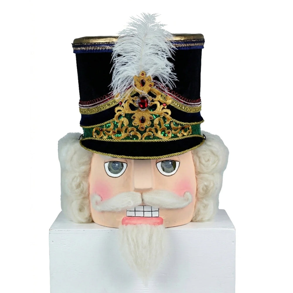Katherine's Collection Kerst - Toy Soldier - Nutcracker Head Tree Topper or Tabletop - 38cm
