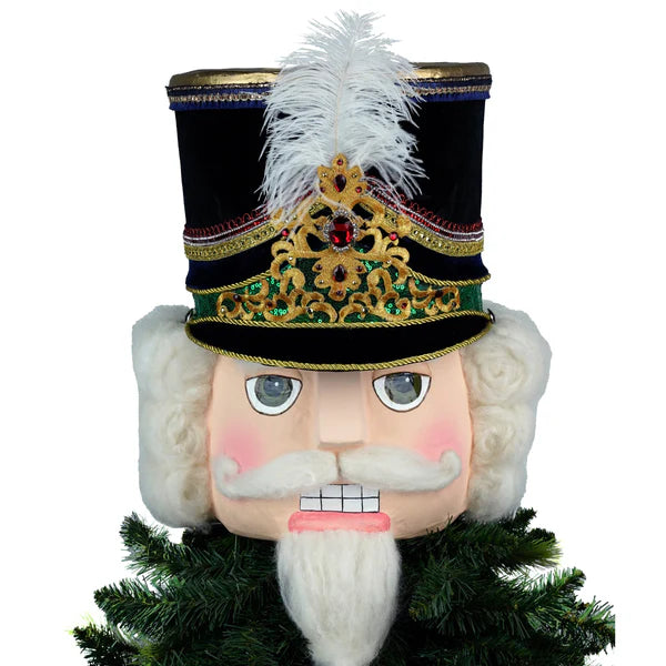 Katherine's Collection Kerst - Toy Soldier - Nutcracker Head Tree Topper or Tabletop - 38cm