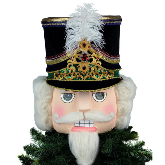 Katherine's Collection Christmas - Toy Soldier - Nutcracker Head Tree Topper or Tabletop - 38cm
