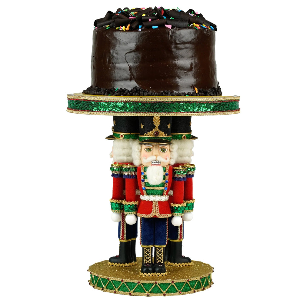 Katherine's Collection Kerst - Toy Soldier - Nutcracker Cake Plate - 31cm