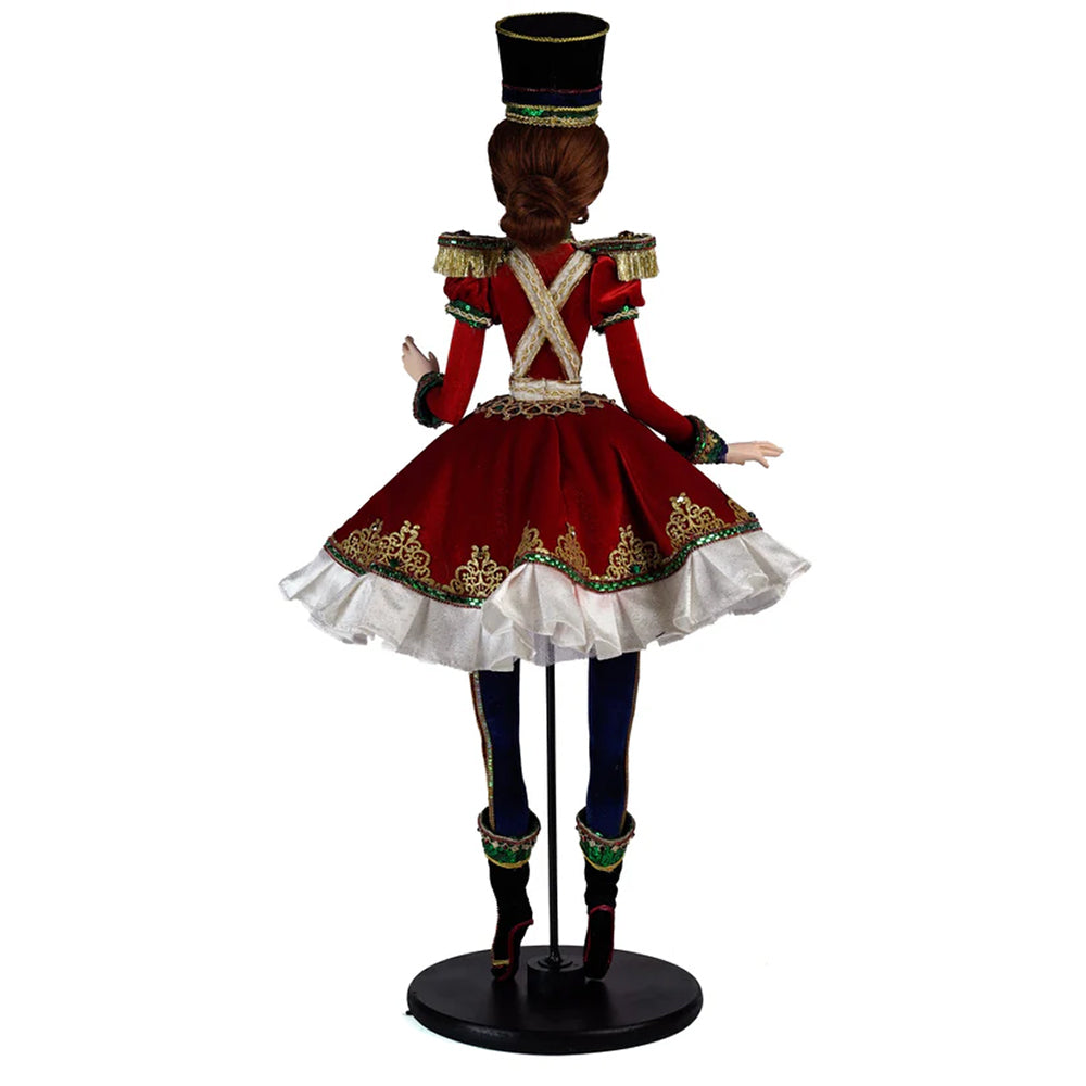 Katherine's Collection Kerst - Toy Soldier - Captain Clara Wintermarch Doll - 77cm