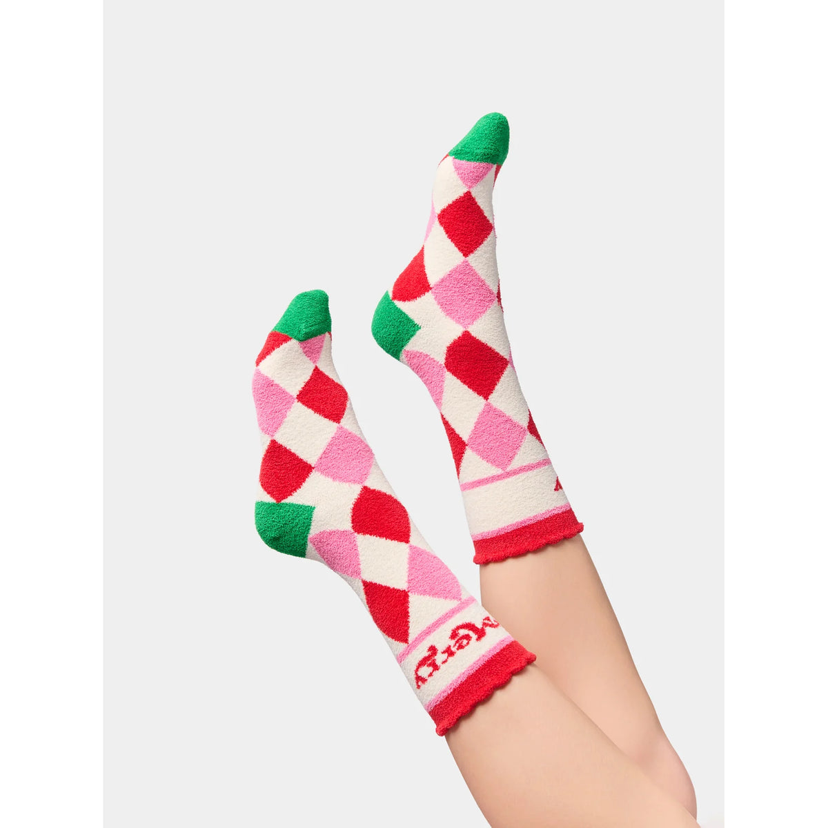 Shiraleah Damen Weihnachtssocken - Merry Karo