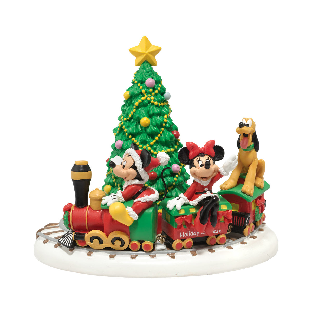Department 56 Disney Village Christmas Decoration - Mickey's Holiday Express - 14.5cm | Delivery ± 3 weeks
