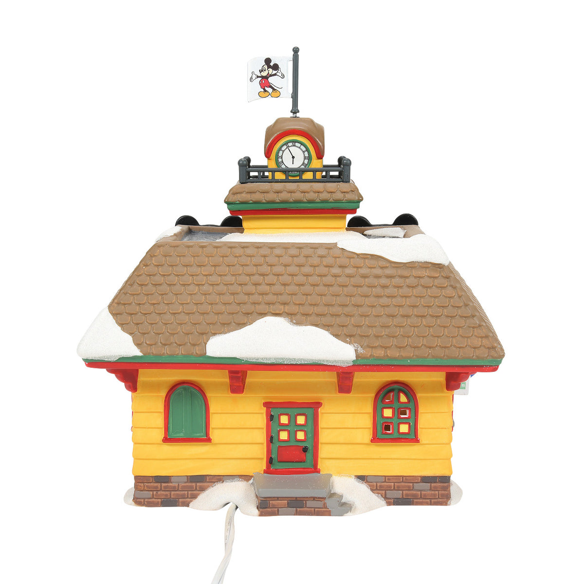 Department 56 Disney Village Christmas House - Mickey Train Station - 19cm | Delivery ± 3 weeks