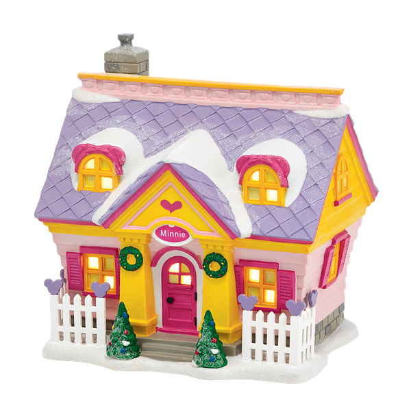 Department 56 Disney Village Christmas House - Minnie's House - 15cm | Delivery ± 3 weeks