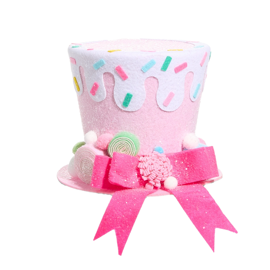 Viv! Christmas Weihnachtsbaum-Deko - Candy Sprinkles Hut - Pastellrosa - 22 cm
