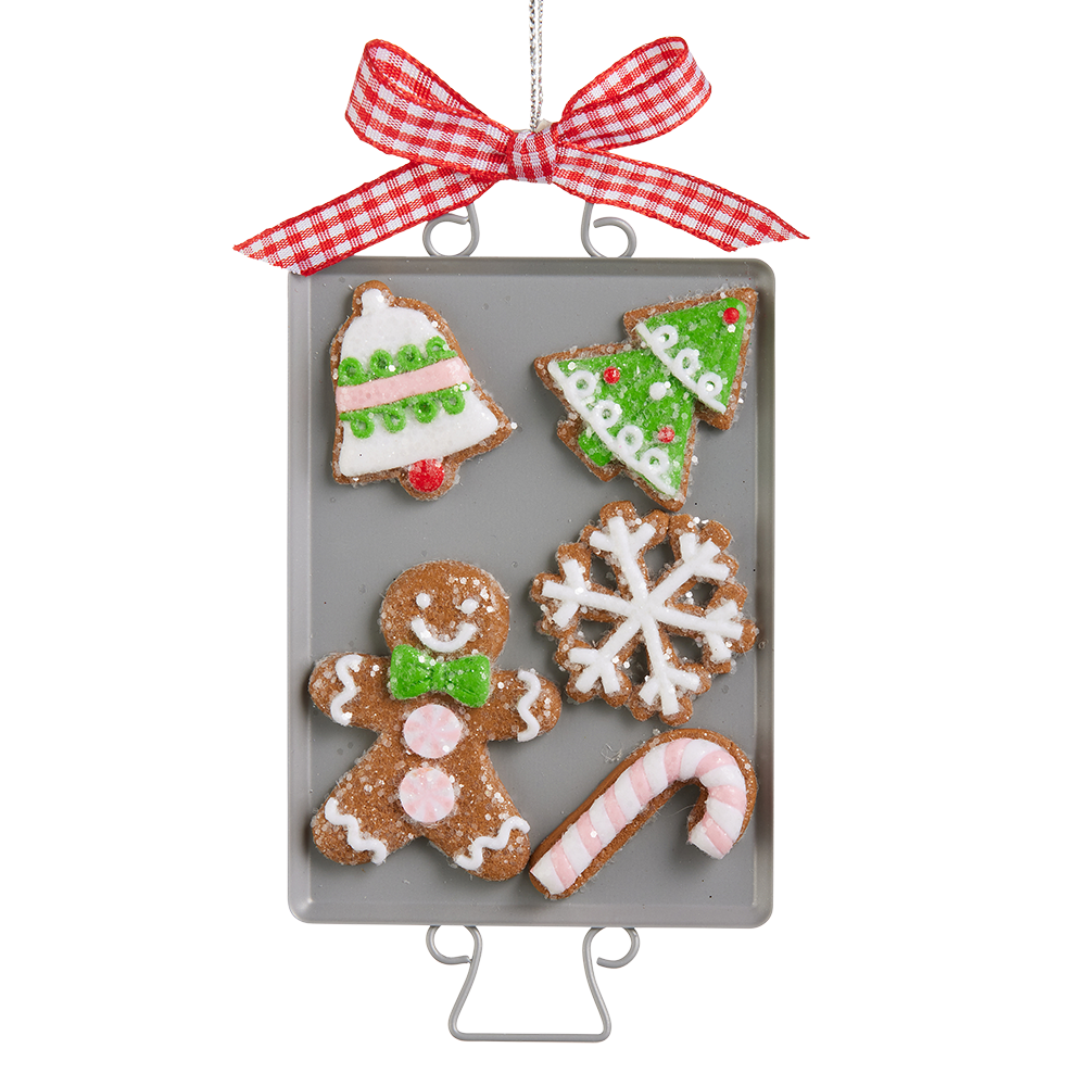 Viv! Christmas Weihnachtsanhänger - Backblech mit Lebkuchen - 17 cm